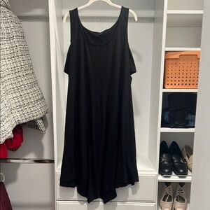 Casual Black Cold Shoulder Dress